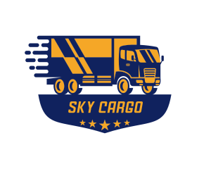 Truck Logistics Cargo Mover logo design