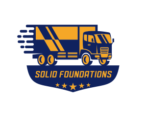 Military Truck - Truck Logistics Cargo Mover logo design