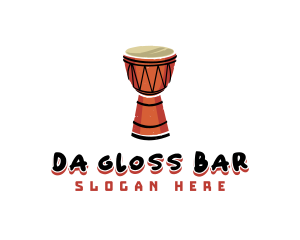 Djembe Musical Instrument logo design