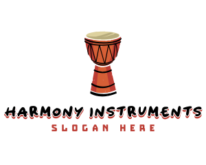 Instruments - Djembe Musical Instrument logo design