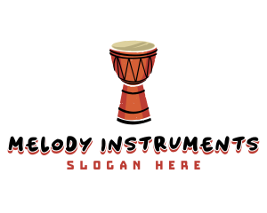 Instruments - Djembe Musical Instrument logo design
