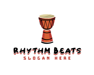 Djembe - Djembe Musical Instrument logo design