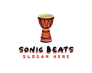 Djembe Musical Instrument logo design