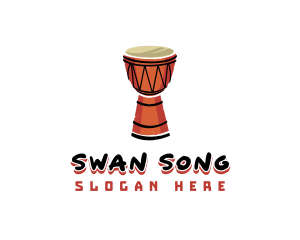 Djembe Musical Instrument logo design