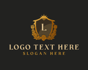 Lettermark - Royal Shield Crest logo design