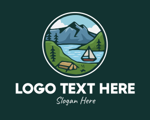 Tour - Rustic River Explorer logo design