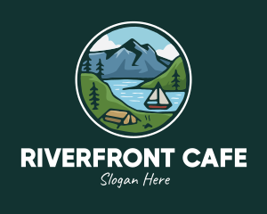 Rustic River Explorer logo design