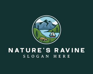 Ravine - River Mountain Explorer logo design