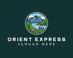 River Mountain Explorer logo design