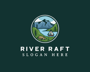 River Mountain Explorer logo design