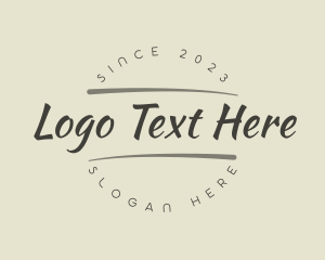 Indie - Cool Handwritten Business logo design