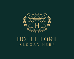 Imperial Crown Hotel logo design