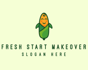 Baby Vegetarian Corn logo design