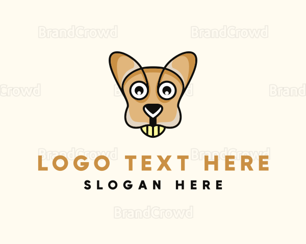 Wildlife Kangaroo Animal Logo