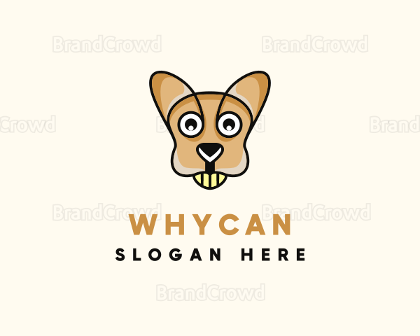 Wildlife Kangaroo Animal Logo