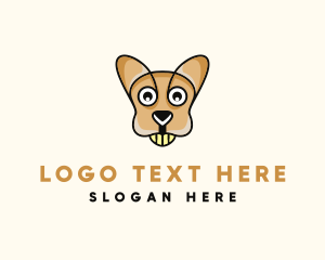 Cartoon - Wildlife Kangaroo Animal logo design