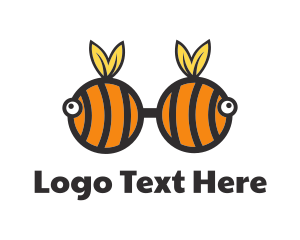 Bee - Bumble Bee Glasses logo design