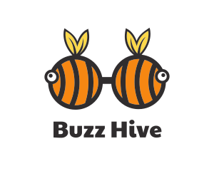 Bumble Bee Glasses logo design