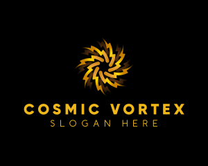 Vortex - Lightning Bolt Vortex logo design