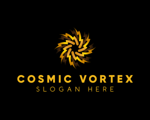 Lightning Bolt Vortex logo design