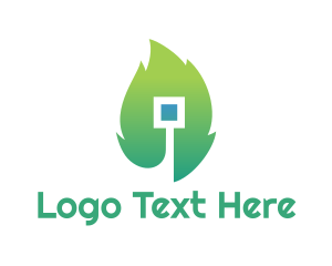 green logo brand square