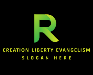 Green Letter R logo design