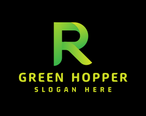 Green Letter R logo design