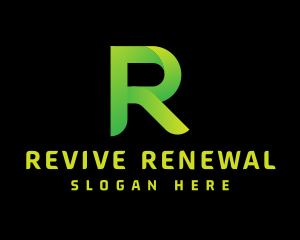 Green Letter R logo design