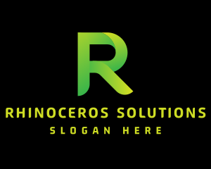 Green Letter R logo design