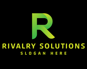 Green Letter R logo design