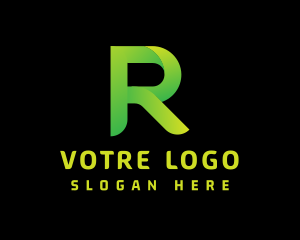 Commercial - Green Letter R logo design