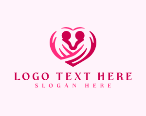 Dating - Heart Love Dating logo design