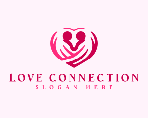 Dating - Heart Love Dating logo design