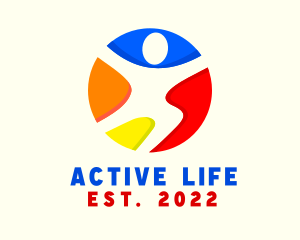 Physical Fitness Athlete logo design