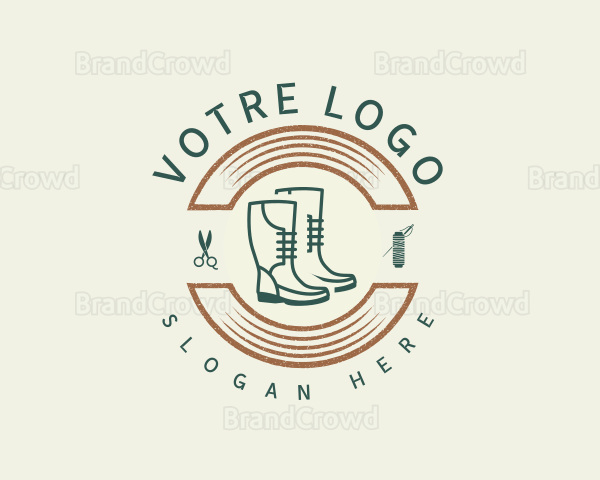 Vintage Shoemaker Boot Logo