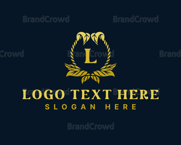 Expensive Royal Leaves Logo