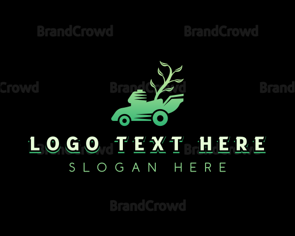 Lawn Mower Gardening Logo