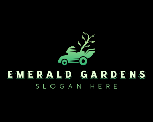 Lawn Mower Gardening logo design