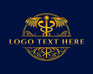 Wings - Caduceus Medical Health logo design