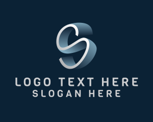 Software - Isometric Letter S logo design