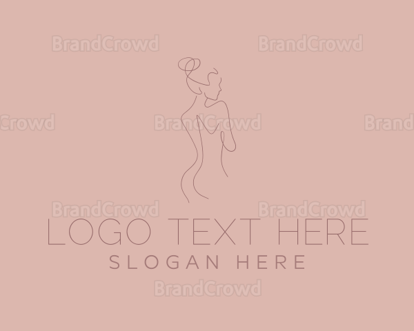 Feminine Woman Body Logo