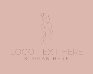 Massage - Feminine Woman Body logo design
