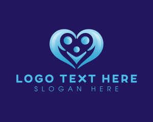 Support - Heart Family People logo design