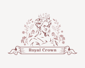 Queen - Floral Royal Queen logo design