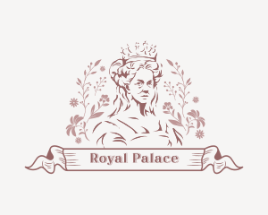 Floral Royal Queen logo design