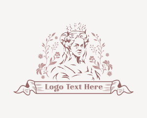 Flowers - Floral Royal Queen logo design