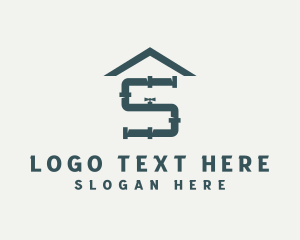 Letter S - Home Plumber Pipe logo design