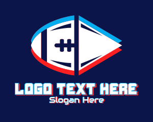 Online - Static Motion Football logo design
