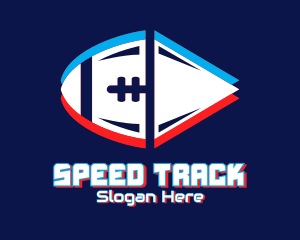 Telecom - Static Motion Football logo design