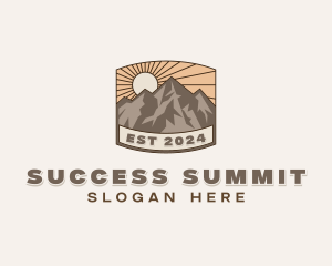 Trekking Summit Adventure logo design